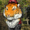 3D Tiger Head Plush Backpack