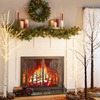 3D Tree-Lined Country Road / Raging Forest Fire Fireplace Screen