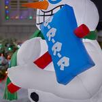 6 Ft Animated Shivering Snowman Inflatable