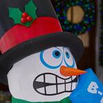 6 Ft Animated Shivering Snowman Inflatable