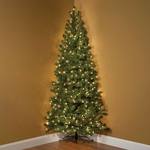7-Foot Pre-Lit Corner Christmas Tree