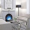 8-Bit Fireplace Art