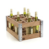 Rustic Acacia Wood Crate Wine Racks