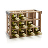 Rustic Acacia Wood Crate Wine Racks