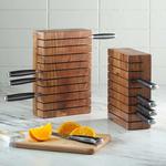 Acacia Wood Horizontal Knife Block