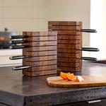 Acacia Wood Horizontal Knife Block