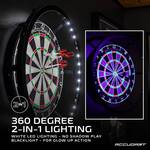 Accudart Nighthawk Dartboard - No Shadow White LEDs / Blacklight