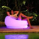 AirCandy BloChair - Color-Changing LED-Illuminated Inflatable Chair