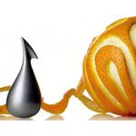 Alessi Apostrophe Orange Peeler