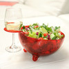 Alessi MooM Bowl With Built-In Wine Glass Holder