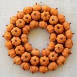 All Pumpkins Wreath - Made Up Entirely of Tiny Faux Pumpkins!