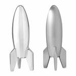 Aluminum Salt And Pepper Rocket Shakers