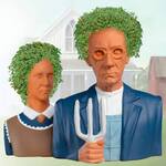 American Gothic Chia Pet