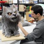 An American Werewolf in London Life-Size Werewolf Puppy Statue