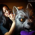 An American Werewolf in London Life-Size Werewolf Puppy Statue