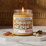 Ancient Egypt Scented Candle - Amber Resin, Dark Musk, Blood Orange