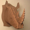 Animal Friendly Cardboard Trophy Head Busts - Rhino, Deer and Moose