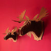 Animal Friendly Cardboard Trophy Head Busts - Rhino, Deer and Moose