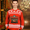 Animated Crackling Fireplace Ugly Christmas Sweaters