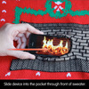 Animated Crackling Fireplace Ugly Christmas Sweaters