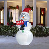 Animated Inflatable Shivering Snowman
