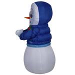 Animated Shivering and Shaking Inflatable Snowman with Googly Eyes