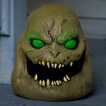 Animated Talking Green-Headed Creature Blob Prop