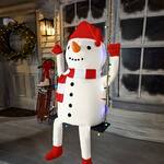 Animatronic Swinging Snowman Decoration