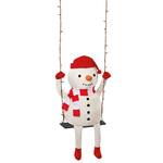 Animatronic Swinging Snowman Decoration