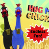 Animolds Giant Hug Me Rubber Chicken - Screams For 45 Seconds!