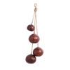 Antique Leather Balls Coat Rack