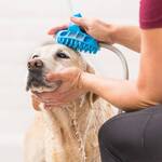 AquaPaw Dog Bath Brush Pro - One-Handed Sprayer and Scrubber Mitt