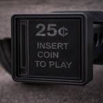 Arcade 25¢ INSERT COIN TO PLAY Illuminated Trailer Hitch Cover