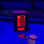 Arcade Insert Coin Cube - Lights Up and Plays Sounds