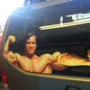 Arnold Schwarzenegger Flexing Rear Window Wiper Decal