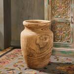 Astelle Hand-Carved Wooden Urn Vessel