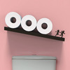 Avalanche! - Titled Toilet Paper Roll Storage Shelf Illusion