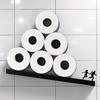 Avalanche! - Titled Toilet Paper Roll Storage Shelf Illusion
