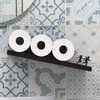 Avalanche! - Titled Toilet Paper Roll Storage Shelf Illusion