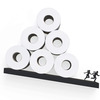 Avalanche! - Titled Toilet Paper Roll Storage Shelf Illusion