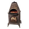 Aztec Allure - Wood-Fired Pizza Oven, Grill, and Fireplace / Chiminea