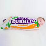 Baby Burrito - Soft Cotton Swaddling Blanket / Giant Fast Food Wrapper