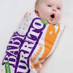 Baby Burrito - Soft Cotton Swaddling Blanket / Giant Fast Food Wrapper