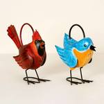 Backyard Bird Metal Watering Cans - Cardinal or Bluebird