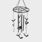 Bad Omens Spooky Metal Bats Wind Chime
