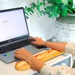 Baguette Memory Foam Keyboard Wrist Rest