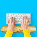Baguette Memory Foam Keyboard Wrist Rest
