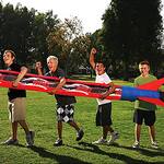 Banzai Titan Blast Inflatable Rocket - Launches over 100' in the air!
