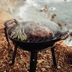 Barebones All-in-One Cast Iron Grill, Wok, Skillet, Smoker, Stock Pot, and More