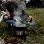 Barebones All-in-One Cast Iron Grill, Wok, Skillet, Smoker, Stock Pot, and More